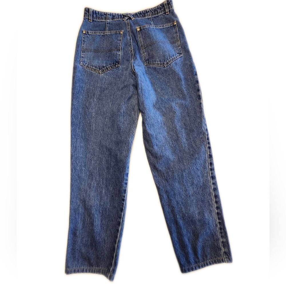 Sigrid Olsen "Impressionist" Relaxed Fit Mom Jeans, 1990s, 100% Cotton, 8 - Picture 3 of 9